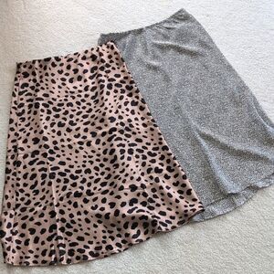 Sienna Sky Leopard and Dotted Skirt Set